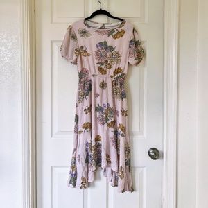 Pink floral dress